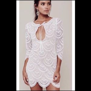 For Love and Lemons Rosalita White Dress